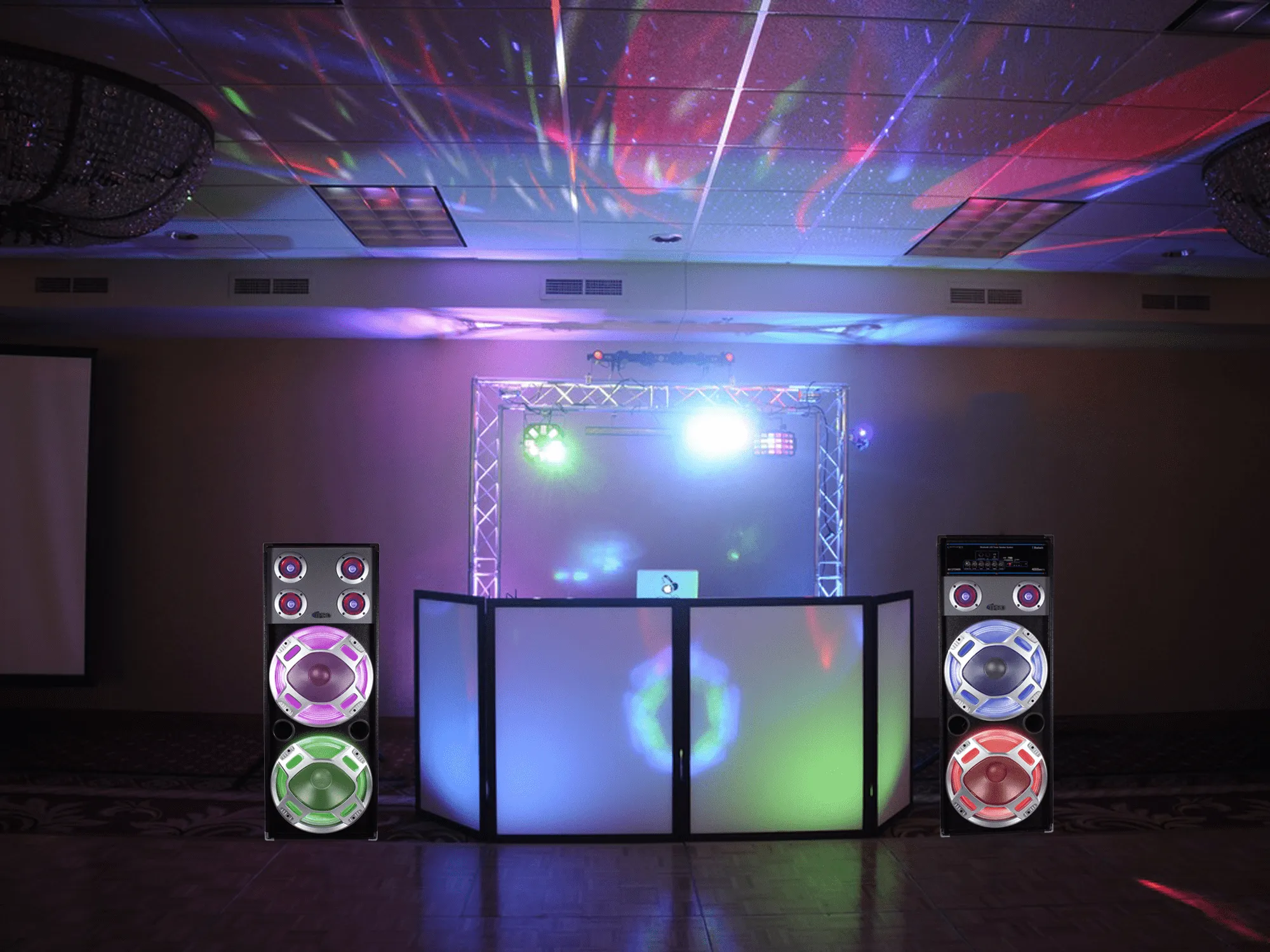12" LED Tower Speaker Set