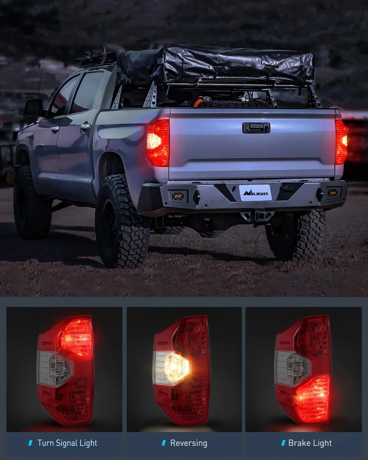 2014-2021 Toyota Tundra Tail light Assembly Rear Lamp Replacement OE Style Driver Passenger Side