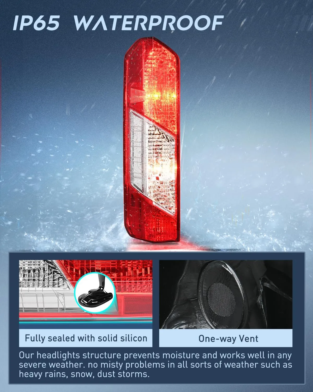 2015-2023 Ford Transit 150 250 350 350HD Tail light Assembly Rear Lamp Replacement OE Style Driver Side