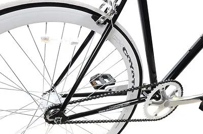 22"-700c COYOTE TRA-FIX FIXIE FLIP FLOP NEW MODEL BLACK-WHITE V98006 SALE PRICE