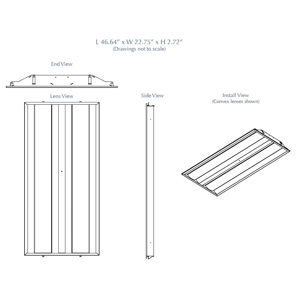 2x4 LED Troffer Retrofit, 3000 Lumens, 4000K, Center Basket