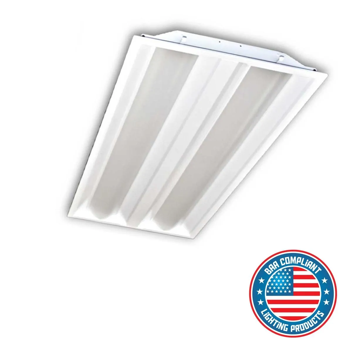 2x4 LED Troffer Retrofit, 3000 Lumens, 4000K, Center Basket