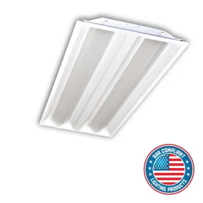 2x4 LED Troffer Retrofit, 3000 Lumens, 4000K, Center Basket