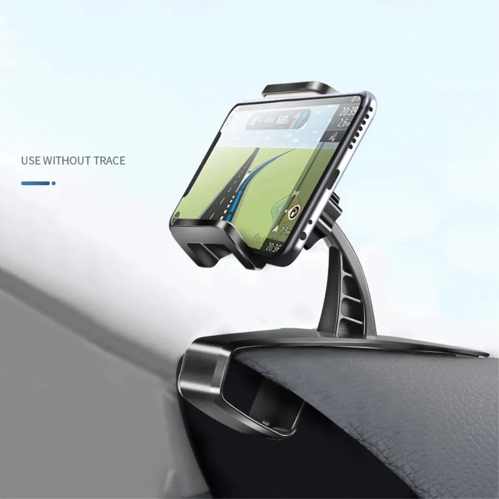 3 in 1 Car GPS Smartphone Holder: Dashboard / Visor Clamp   AC Grid Clip for Karbonn A29, Smart A29 - Black