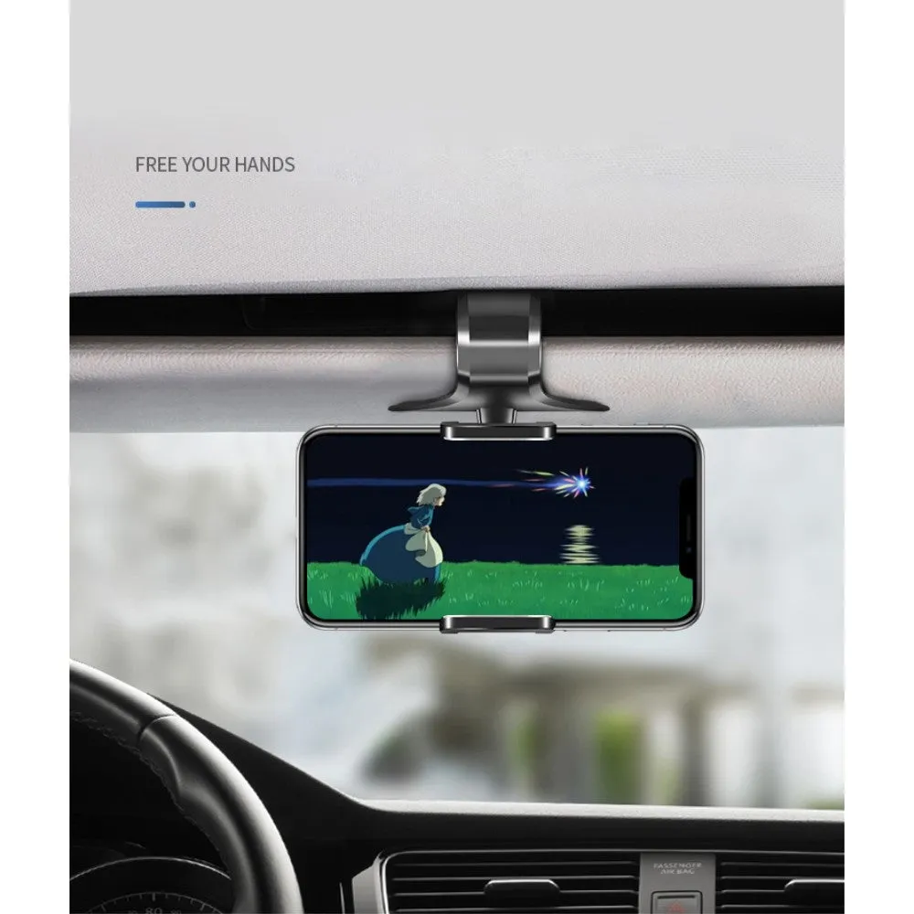 3 in 1 Car GPS Smartphone Holder: Dashboard / Visor Clamp   AC Grid Clip for Karbonn A29, Smart A29 - Black