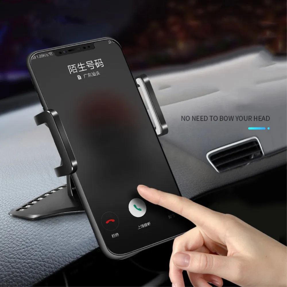 3 in 1 Car GPS Smartphone Holder: Dashboard / Visor Clamp   AC Grid Clip for Karbonn A29, Smart A29 - Black