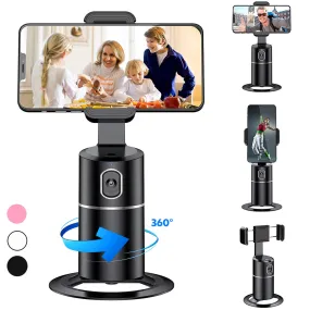 360 Degree Intelligent Rotation Auto AI Recognition Face Object Tracking Gimbal Vlog Shooting Smartphone Holder Stabilizer