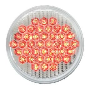 4″ HIGH COUNT LED LIGHT, RED/CLEAR