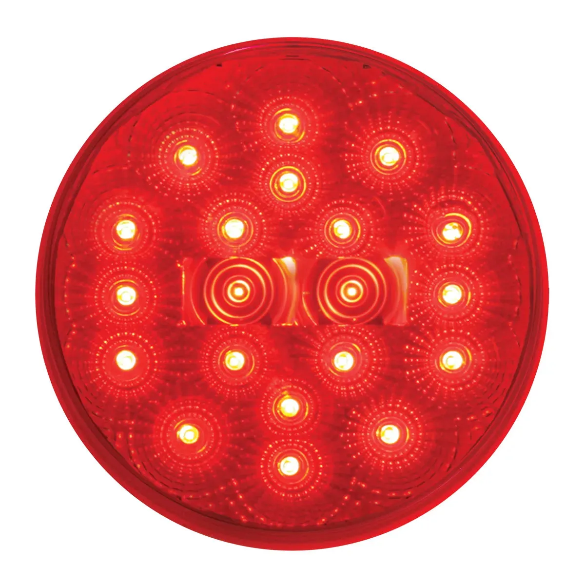 4" LOW PROFILE SPYDER RED 20 LED LIGHT, RED LENS
