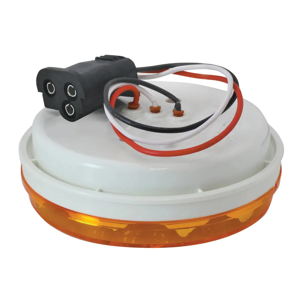 4" LOW PROFILE SPYDER RED 20 LED LIGHT, RED LENS