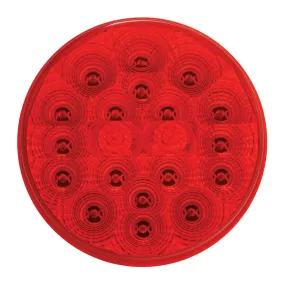 4" LOW PROFILE SPYDER RED 20 LED LIGHT, RED LENS