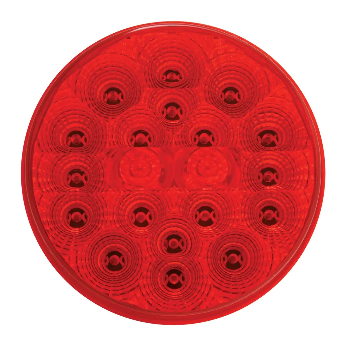 4" LOW PROFILE SPYDER RED 20 LED LIGHT, RED LENS