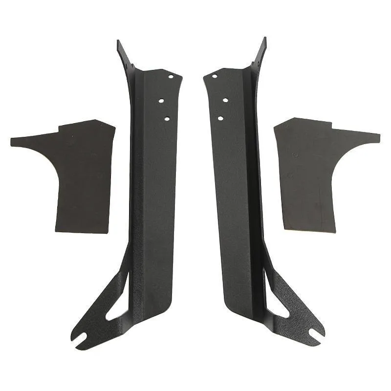 50" Straight Light Bar Windshield Mounting Brackets for 1997-2006 Jeep Wrangler TJ