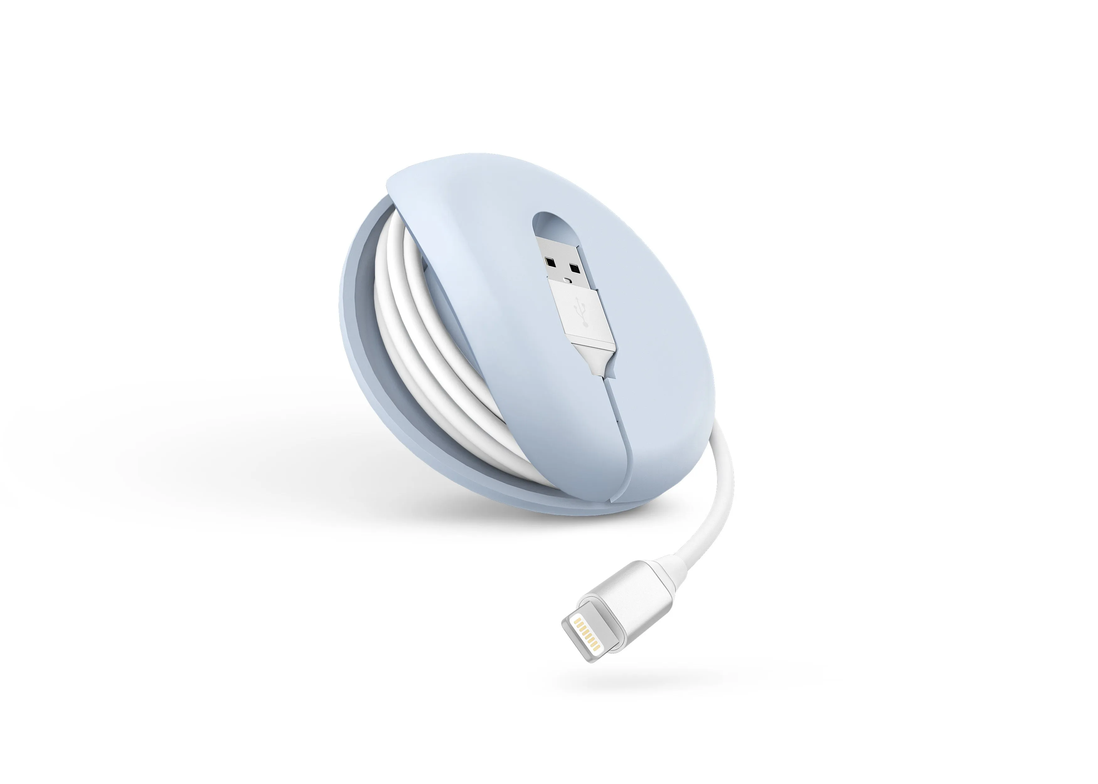 6ft Lightning® to USB-A Cable and Smart Management - Arctic Blue