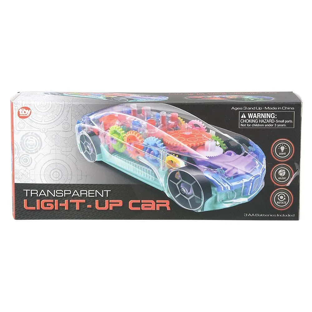 8" Light-UP Transparent CAR