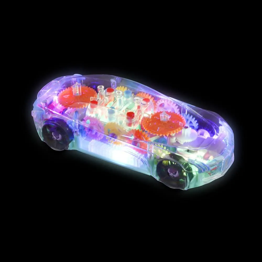 8" Light-UP Transparent CAR