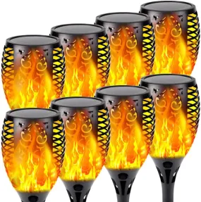 96LED Waterproof Path Light Solar Tiki Flame Torch