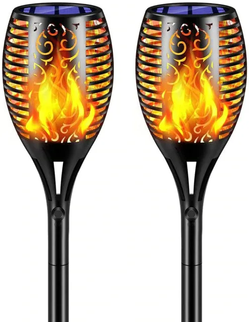 96LED Waterproof Path Light Solar Tiki Flame Torch