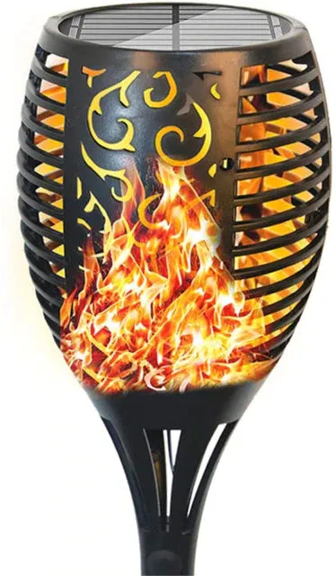 96LED Waterproof Path Light Solar Tiki Flame Torch