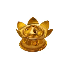 Agarbathi Stand - 1.5 x 2.5 Inches | Brass Agarbatti Stand/ Lotus Design Incense Sticks Holder for Pooja