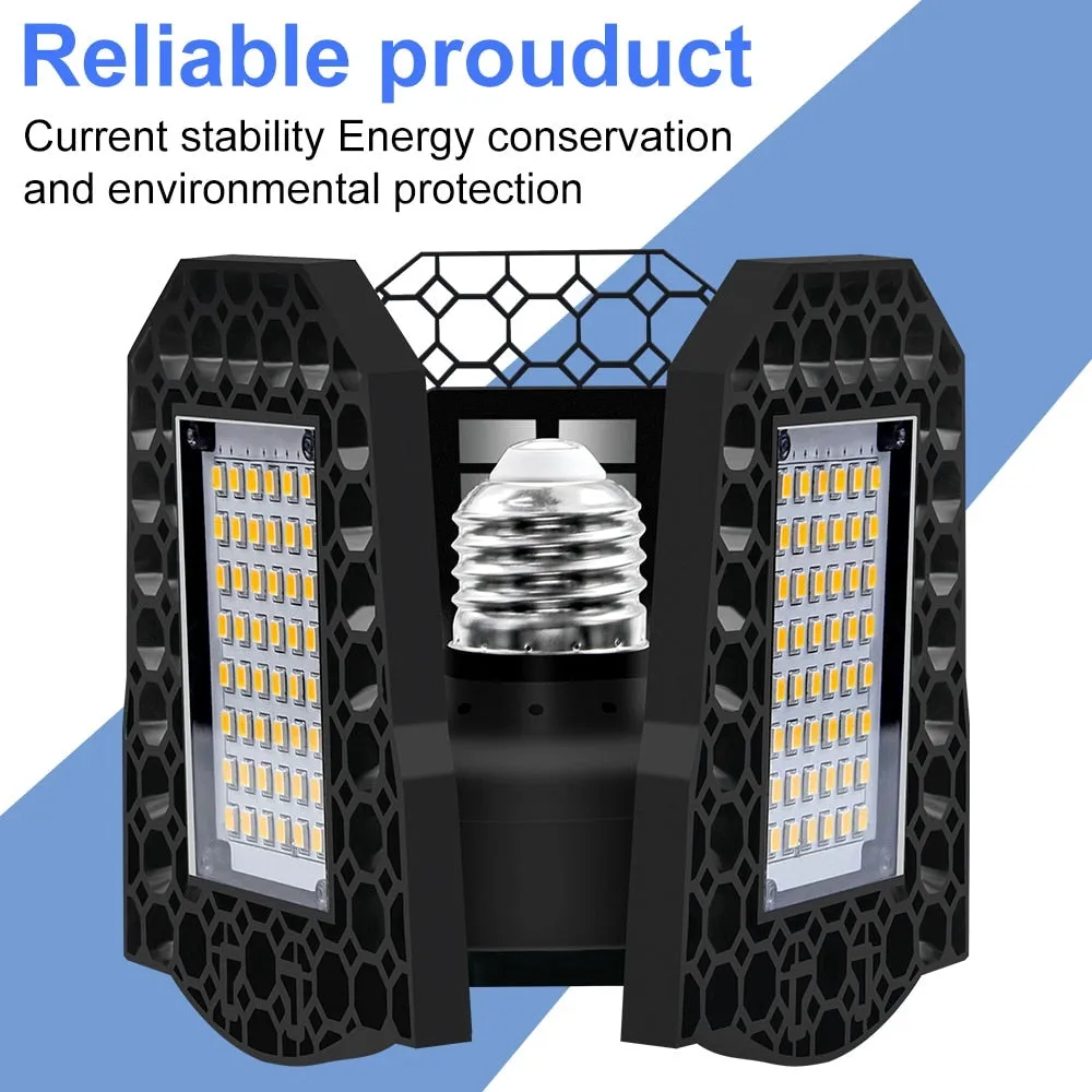 As seen on TV 40W 60W 80W Foldable LED Bulbs E27 Garage Light 85-220V for Indoor, Outdoor, Commercial, Workshop Lighting, Ceiling Lamp For Home