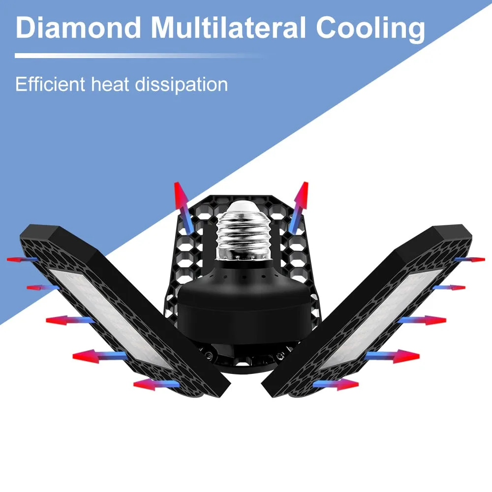 As seen on TV 40W 60W 80W Foldable LED Bulbs E27 Garage Light 85-220V for Indoor, Outdoor, Commercial, Workshop Lighting, Ceiling Lamp For Home