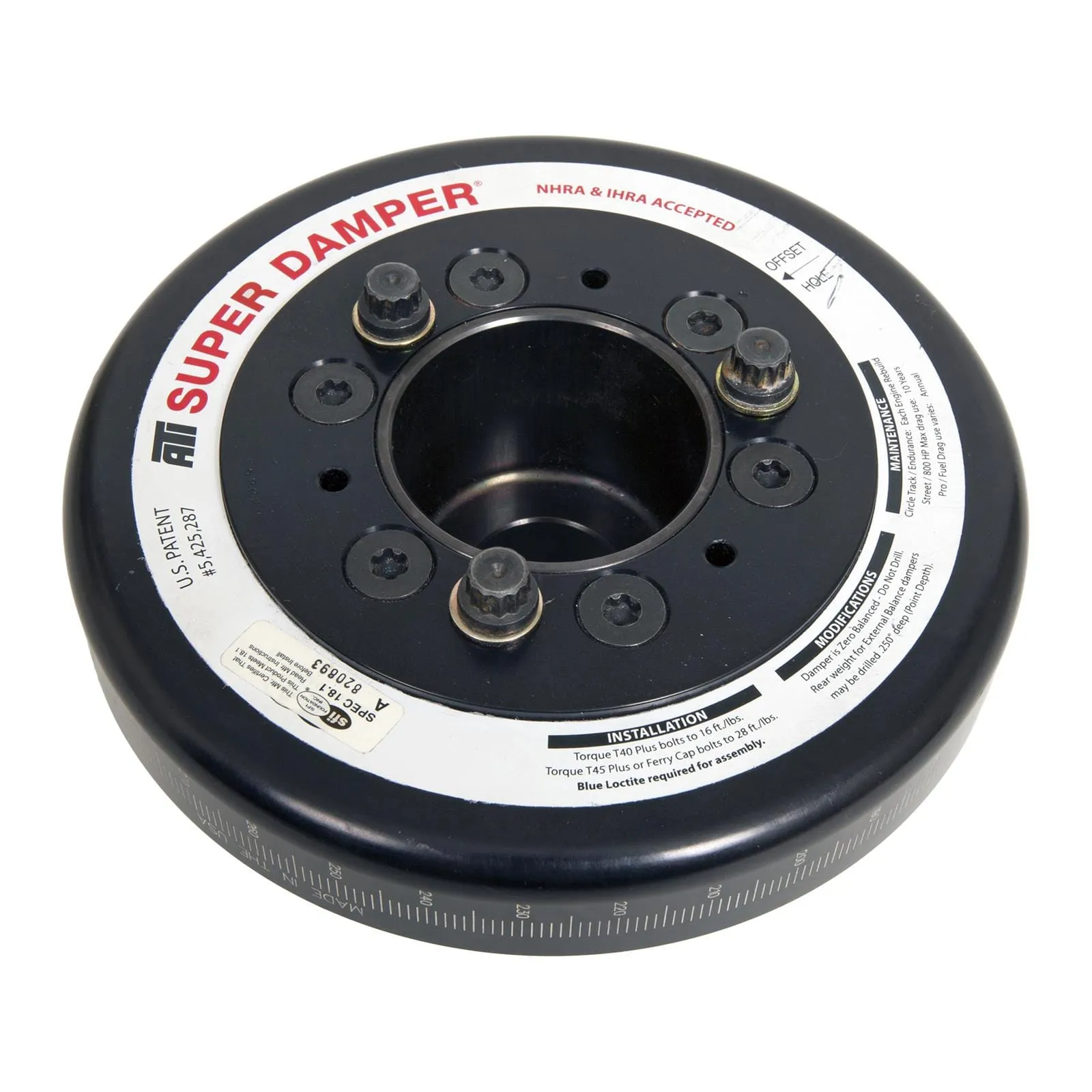 ATI Super Damper Serpentine Series Harmonic Balancers ATI918586