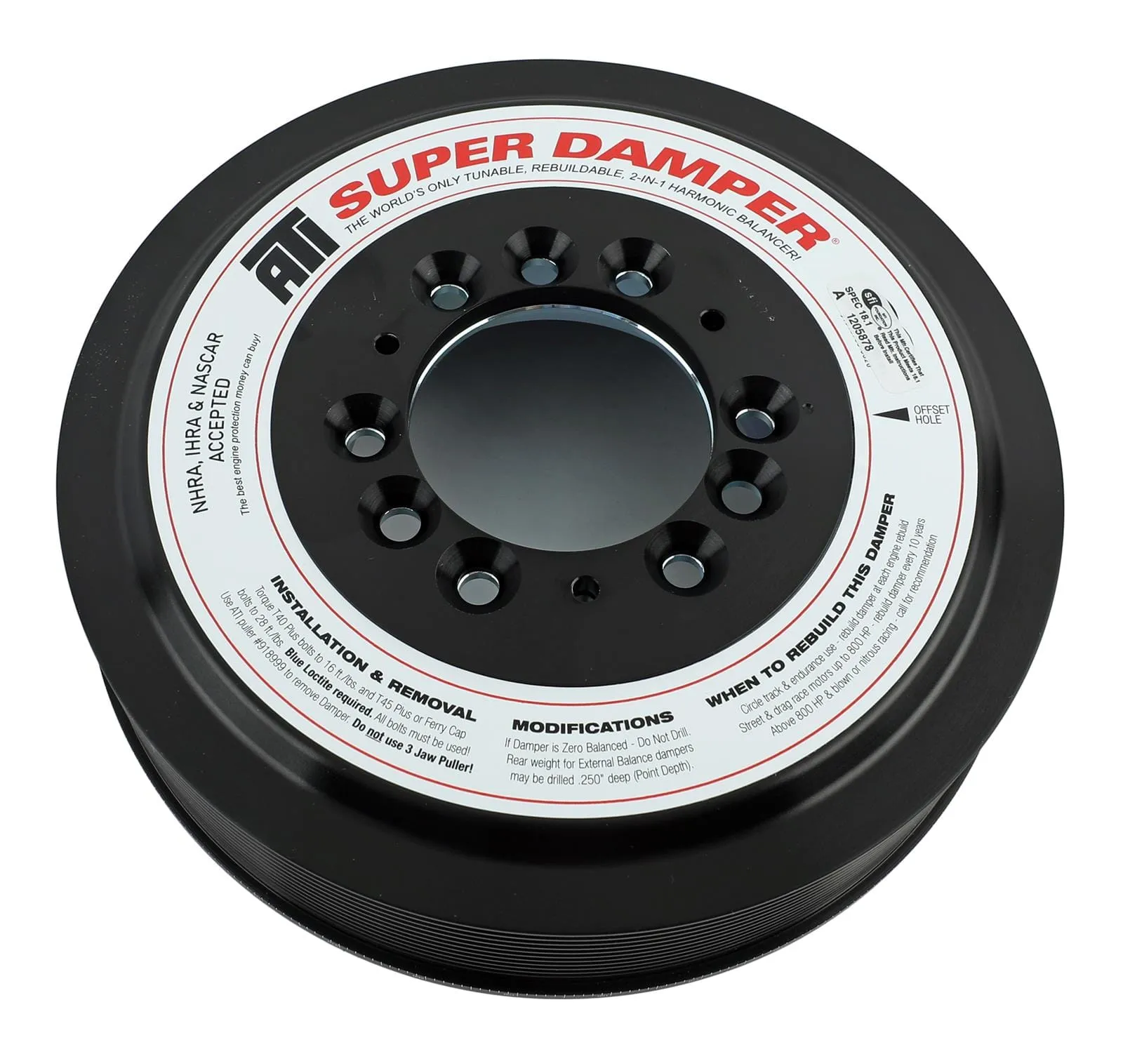 ATI Super Damper Serpentine Series Harmonic Balancers ATI918624