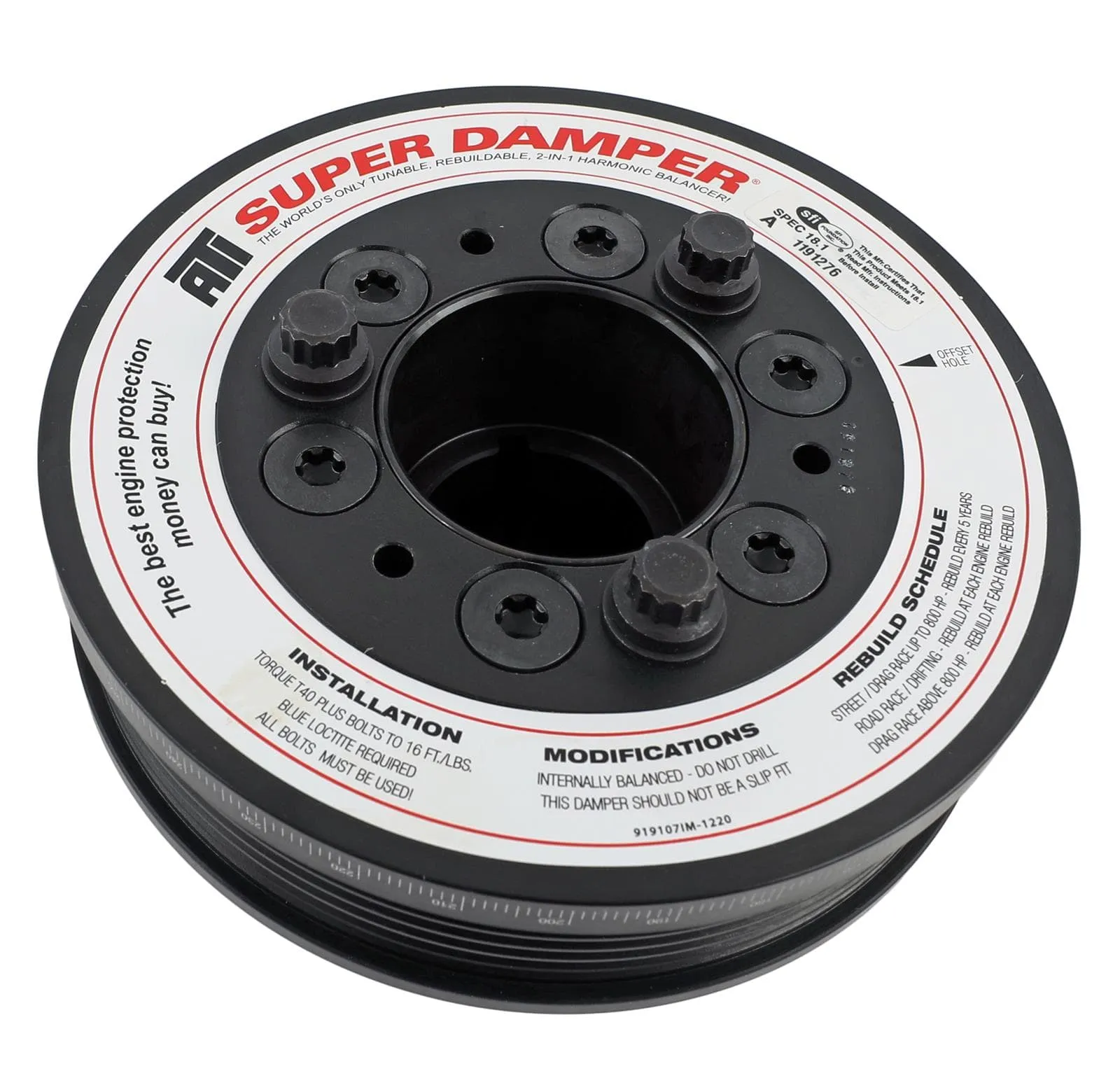 ATI Super Damper Serpentine Series Harmonic Balancers ATI918844