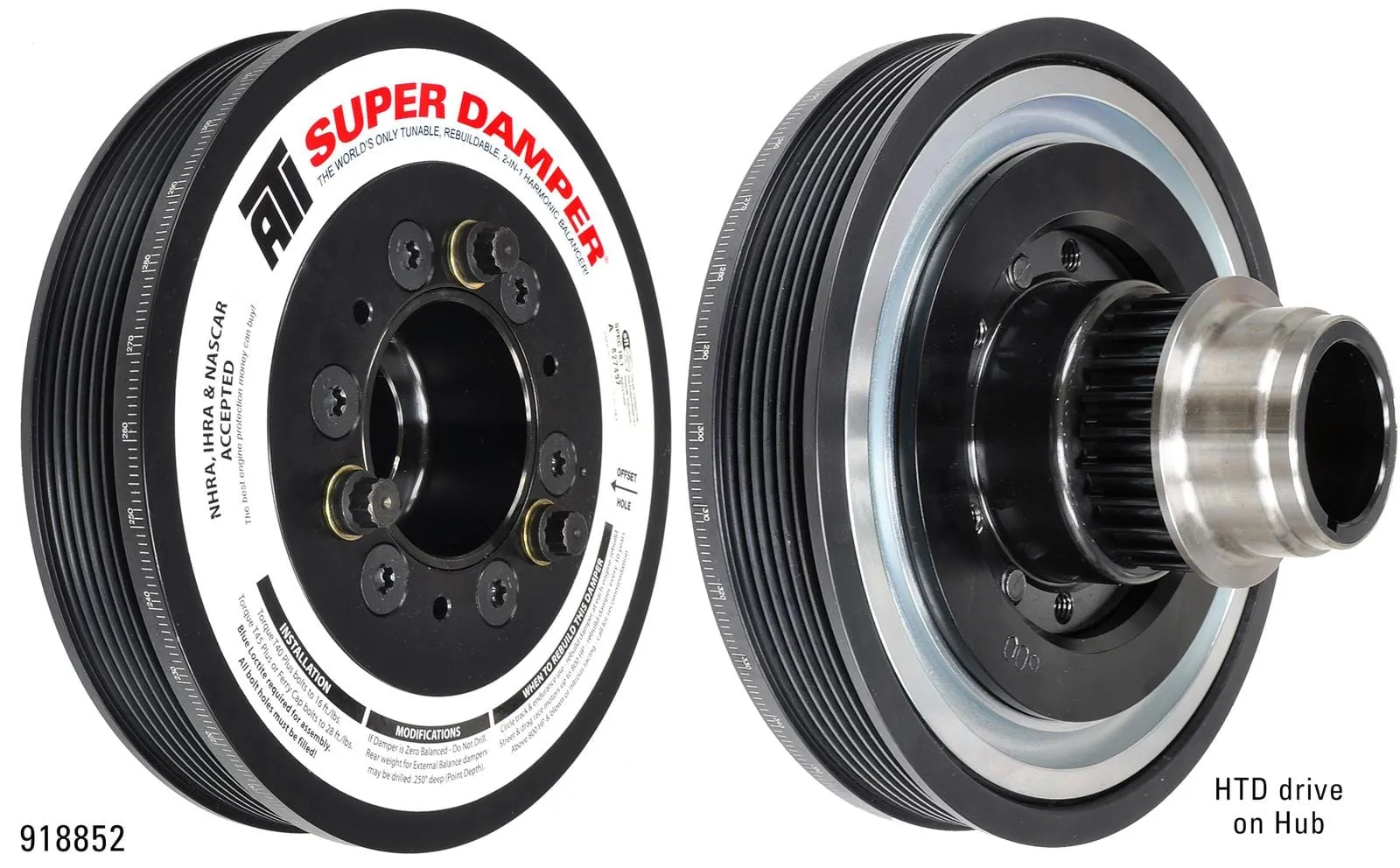 ATI Super Damper Serpentine Series Harmonic Balancers ATI918852