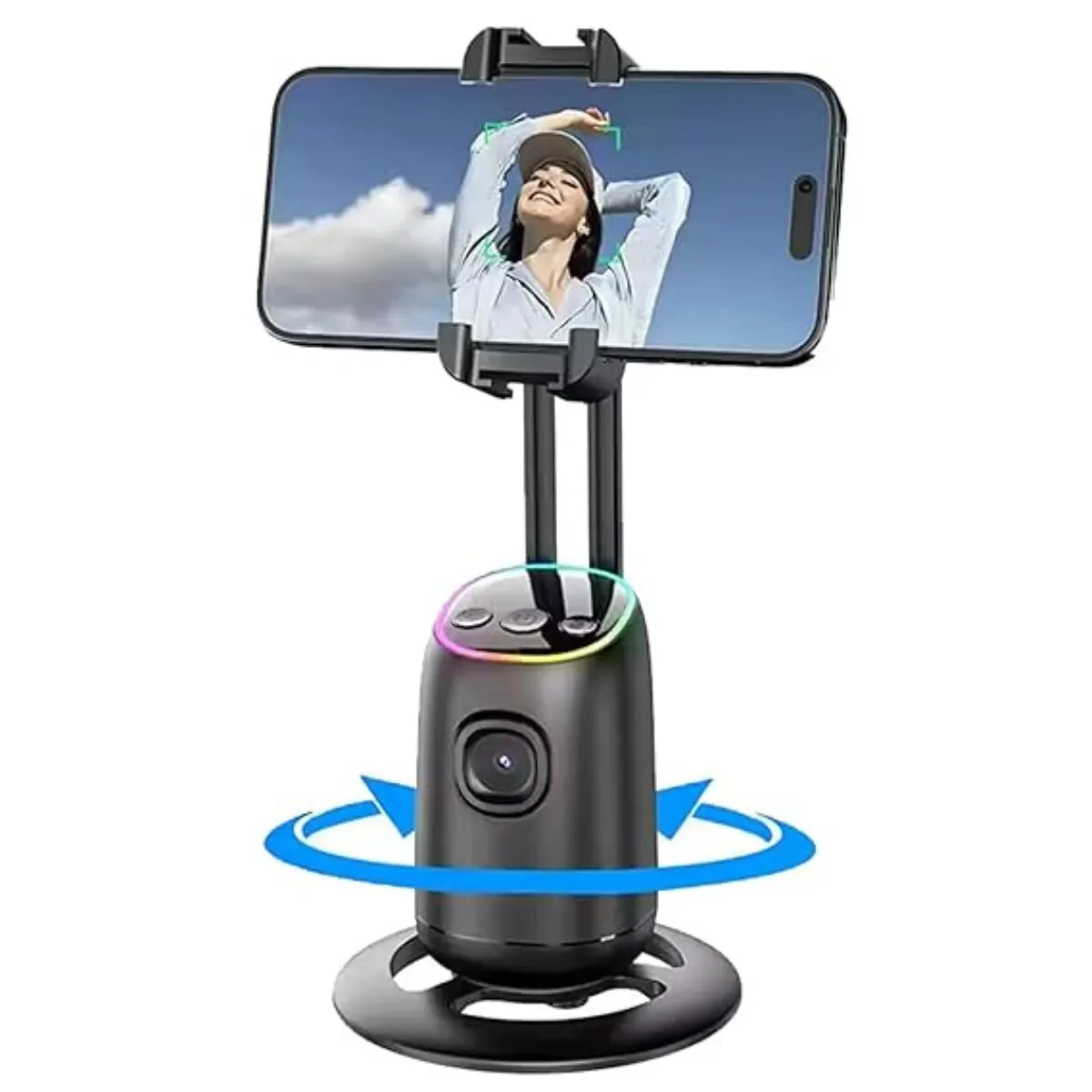 Auto Face Tracking Selfie Stick Tripod - P05 360° Rotation with Remote Control