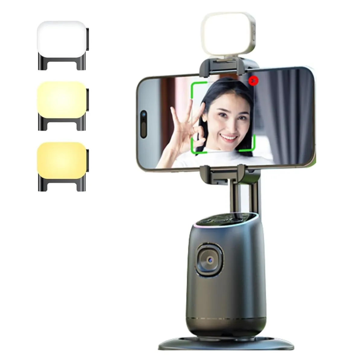 Auto Face Tracking Selfie Stick Tripod - P05 360° Rotation with Remote Control