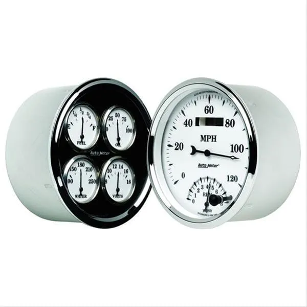 AutoMeter Old Tyme White II Analog Gauge Kits 1203