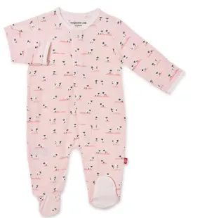 Baa Baby Pink Magnetic Footie