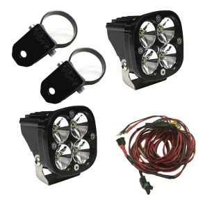 Baja Designs - Squadron Pro LED Light Pod Kit w/ A-Pillar 2" Mounts