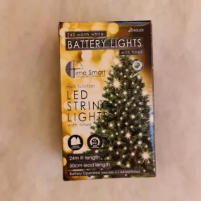 Battery Christmas lights - set of 240 warm white