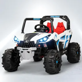Baybee Gralto UTV Battery Operated Jeep for Kids, Ride on Toy Baby Car with Music & Light, Kids Jeep Battery Car Spring Suspension Electric Jeep Car for Kids
