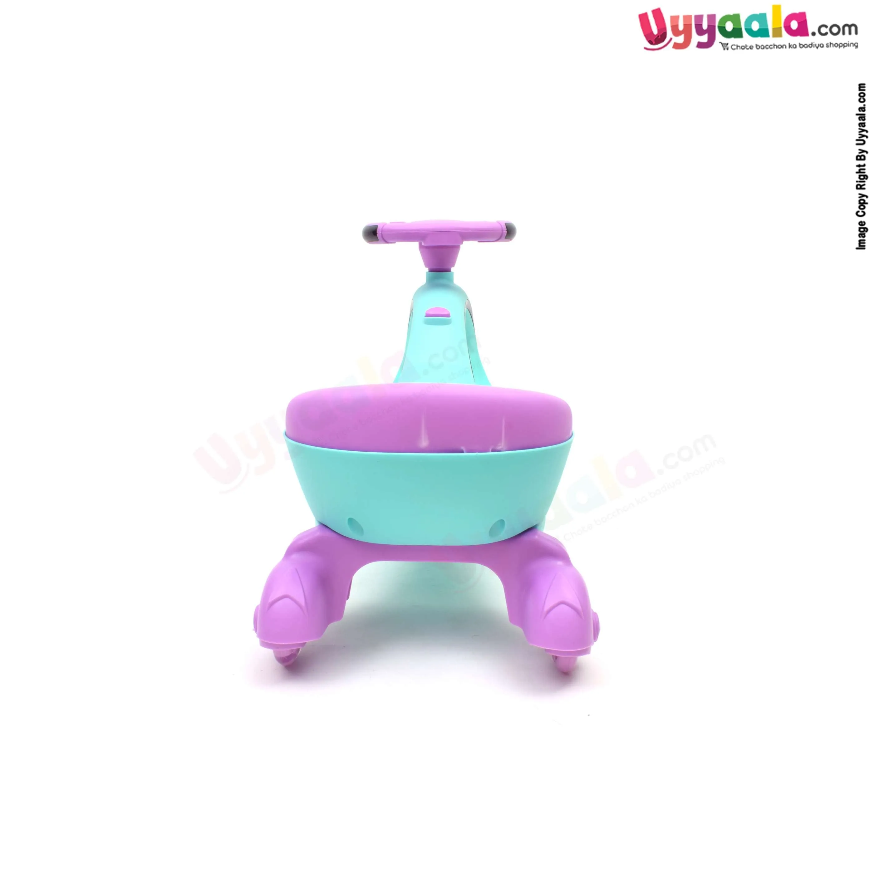 BAYBEE Twister magic car for kids with music & lights- green, 1   years