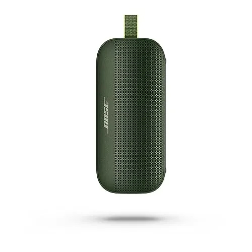 Bose SoundLink Flex Bluetooth Speaker, Portable Speaker with Microphone, Wireless Waterproof Speaker for Travel, Outdoor and Pool Use, Black