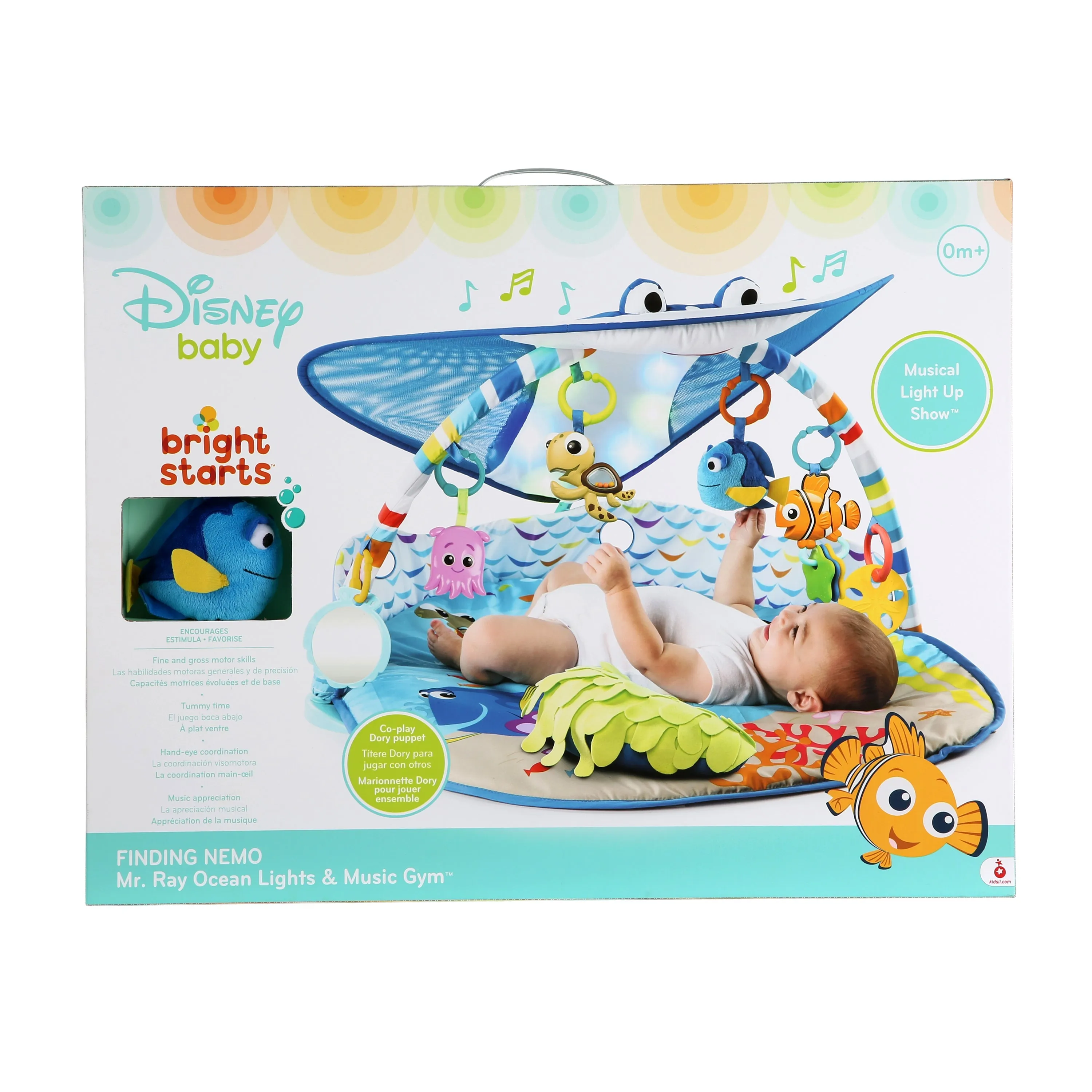 BRIGHT STARTS DISNEY BABY FINDING NEMO MR. RAY OCEAN LIGHTS & MUSIC GYM