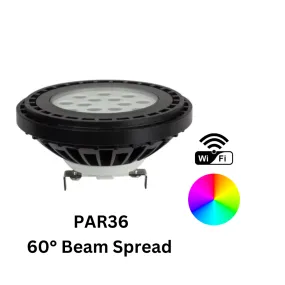 Brilliance - Chameleon PAR36 WiFi LED Lamp (60 Degree) - BRI-PAR36-CHM-9-RGBW-60