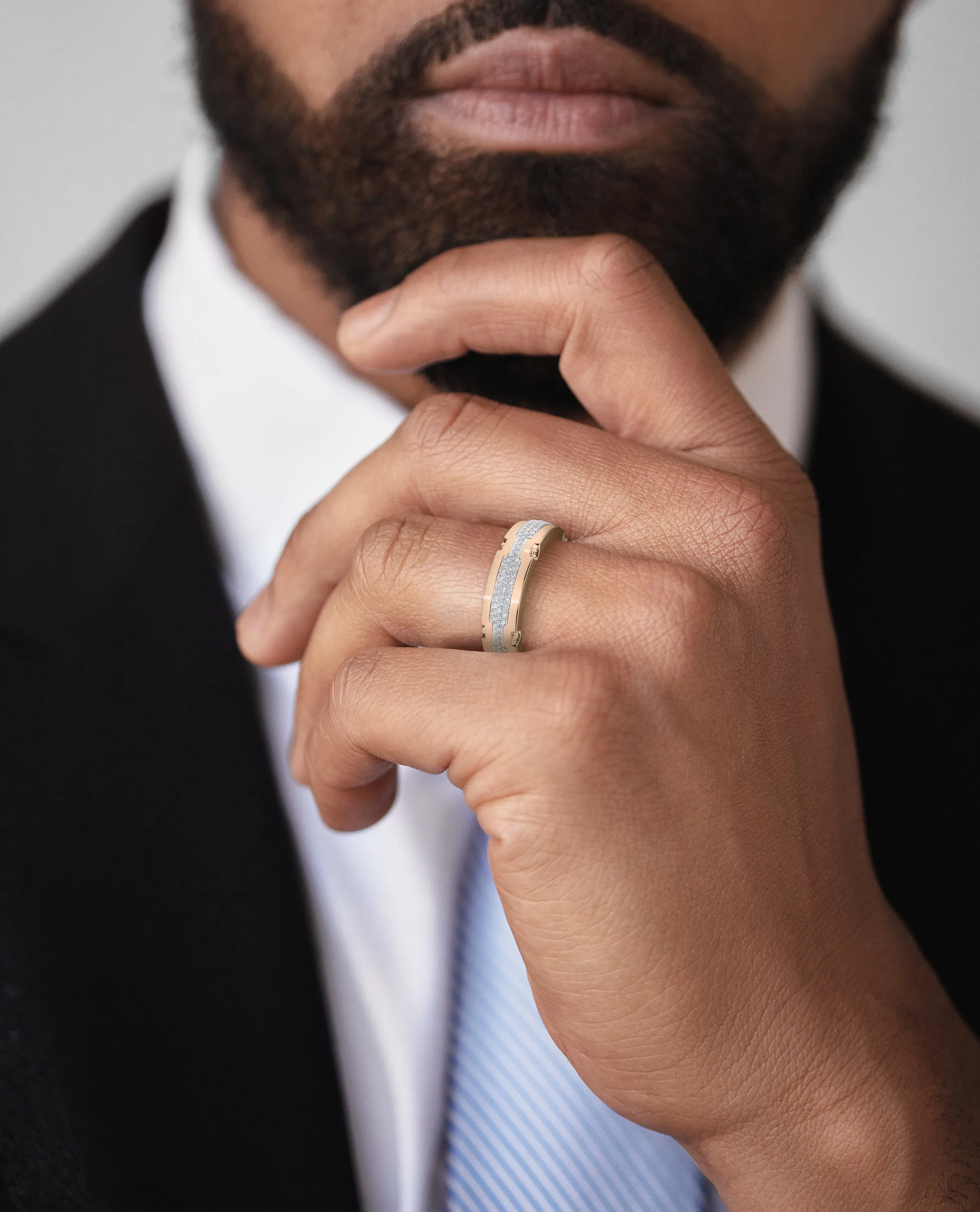 CABARRUS Two-Tone Gold Ring with 0.85ct Diamonds