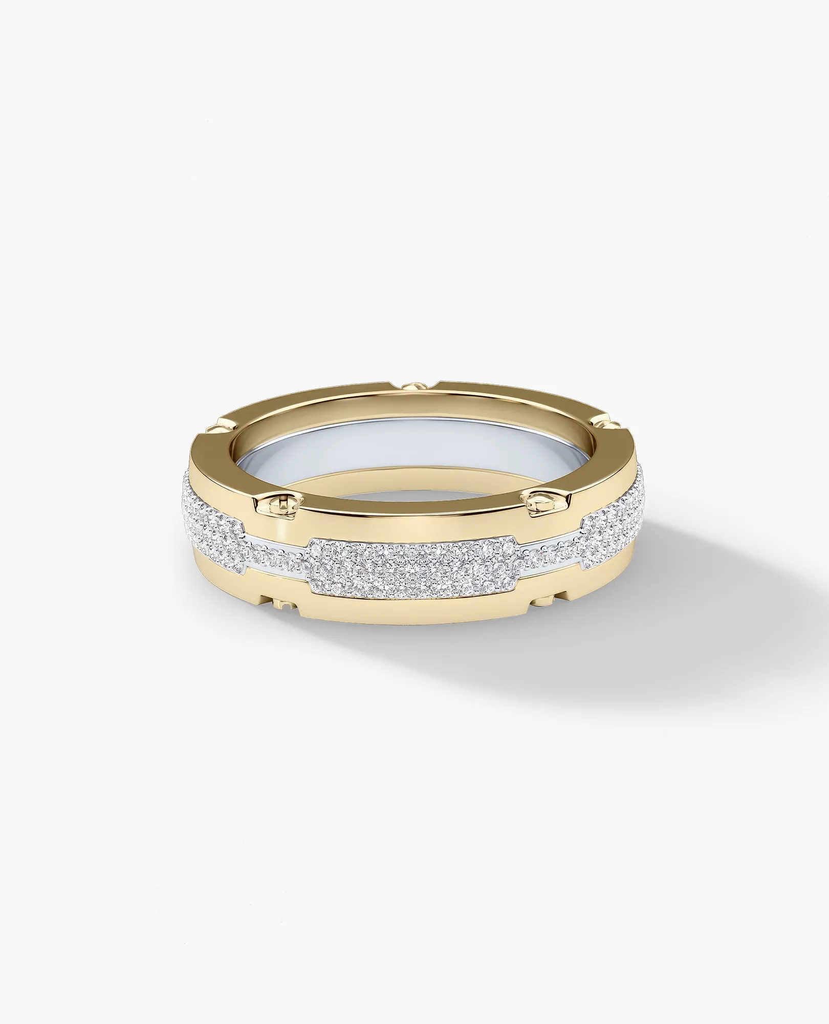 CABARRUS Two-Tone Gold Ring with 0.85ct Diamonds