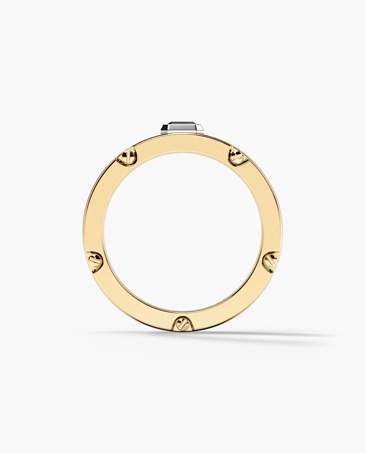 CABARRUS Two-Tone Gold Statement Ring with 0.45ct Black Diamond