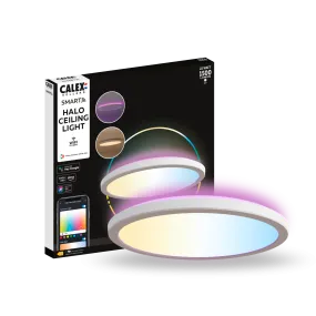 Calex Smart Halo LED Ceiling Lamp White - 30cm - RGB Warm White - 22W