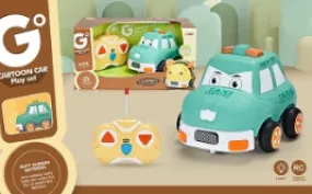 Cartoon Voice Light Remote Control Car Toy