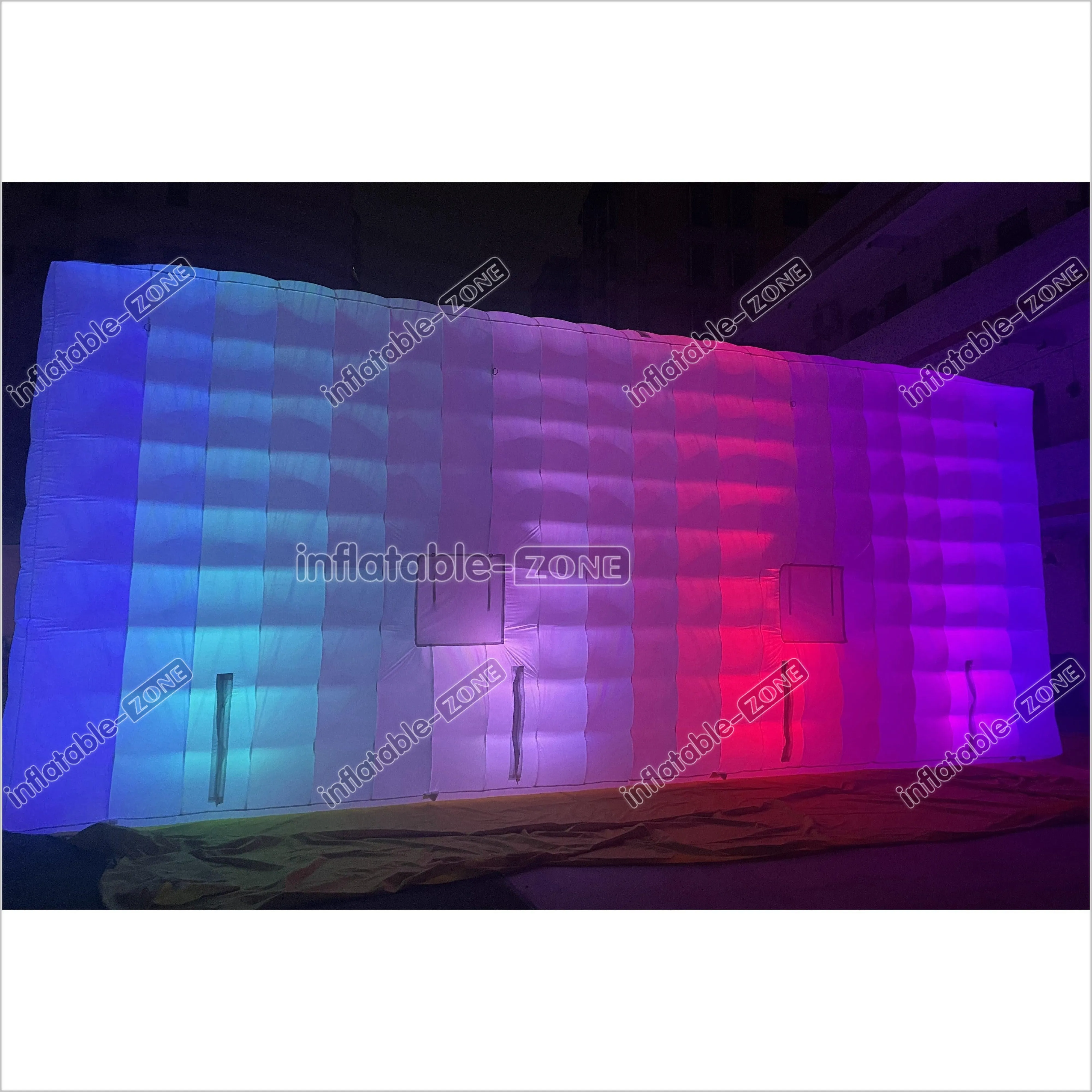 Commercial Inflatable Nightclub Inflatable Party Tent Inflatable Cube Tent With LED Lights For Outdoor Events