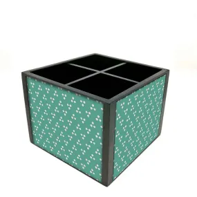 Desk Organizer For Stationery - 3 Dots - Blue