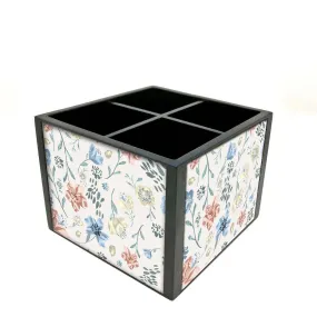 Desk Organizer For Stationery -  Cute Flowers