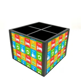 Desk Organizer For Stationery -  Eat Sleep Rave Repeat